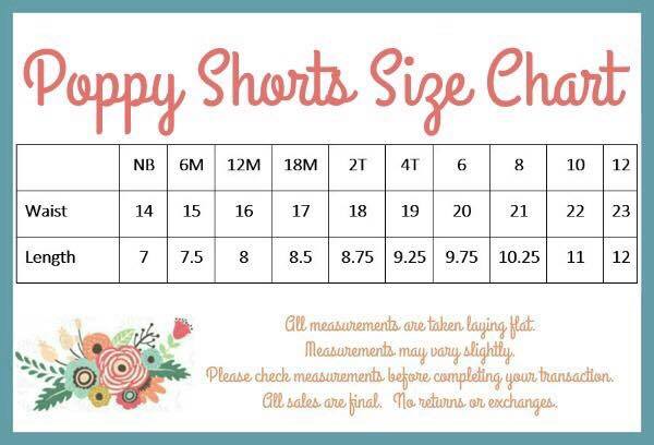 Poppy Shorts - Denim - Pearls and Piggytails
