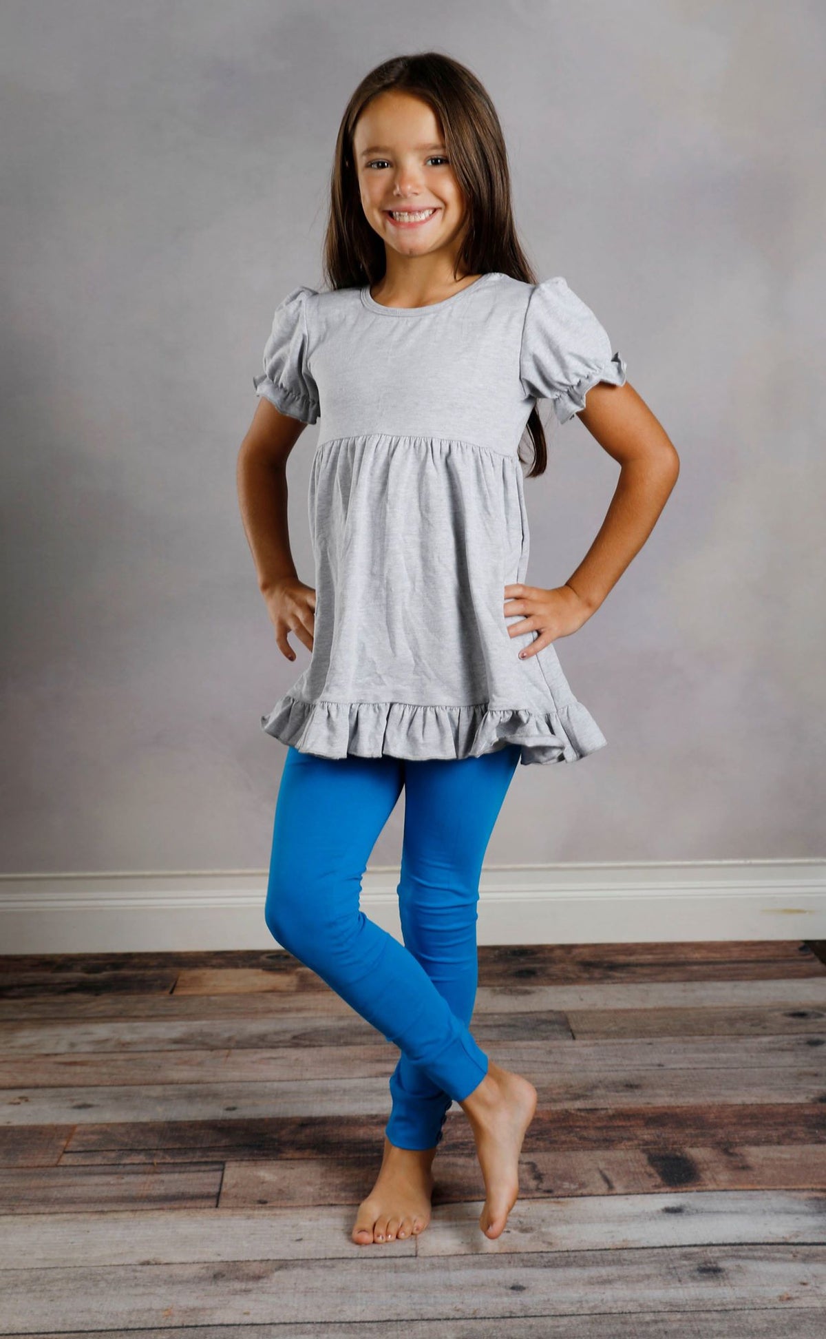 Sutton Button Leggings - Sapphire