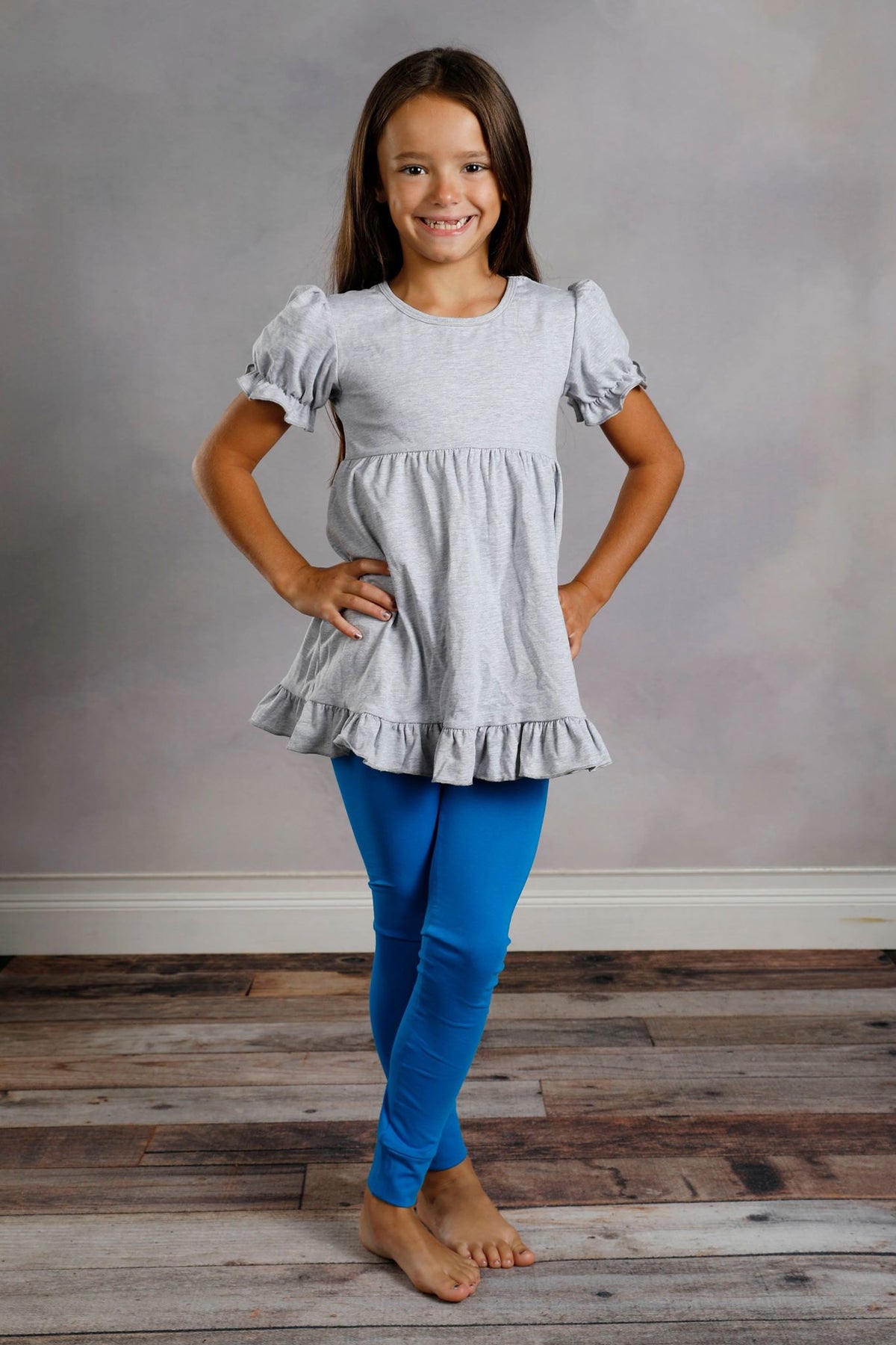 Sutton Button Leggings - Sapphire