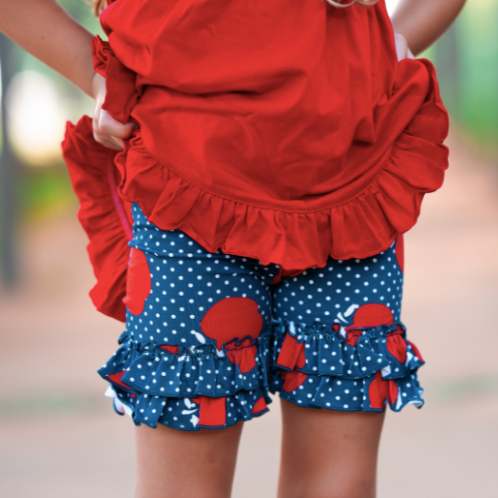 Ruffle Shortie - Apple Bushel