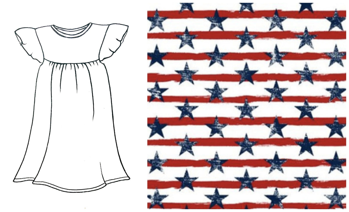 Miley Dress - 4th of July STYLE B