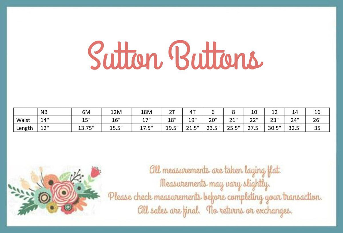 Sutton Button Leggings - Cornflower