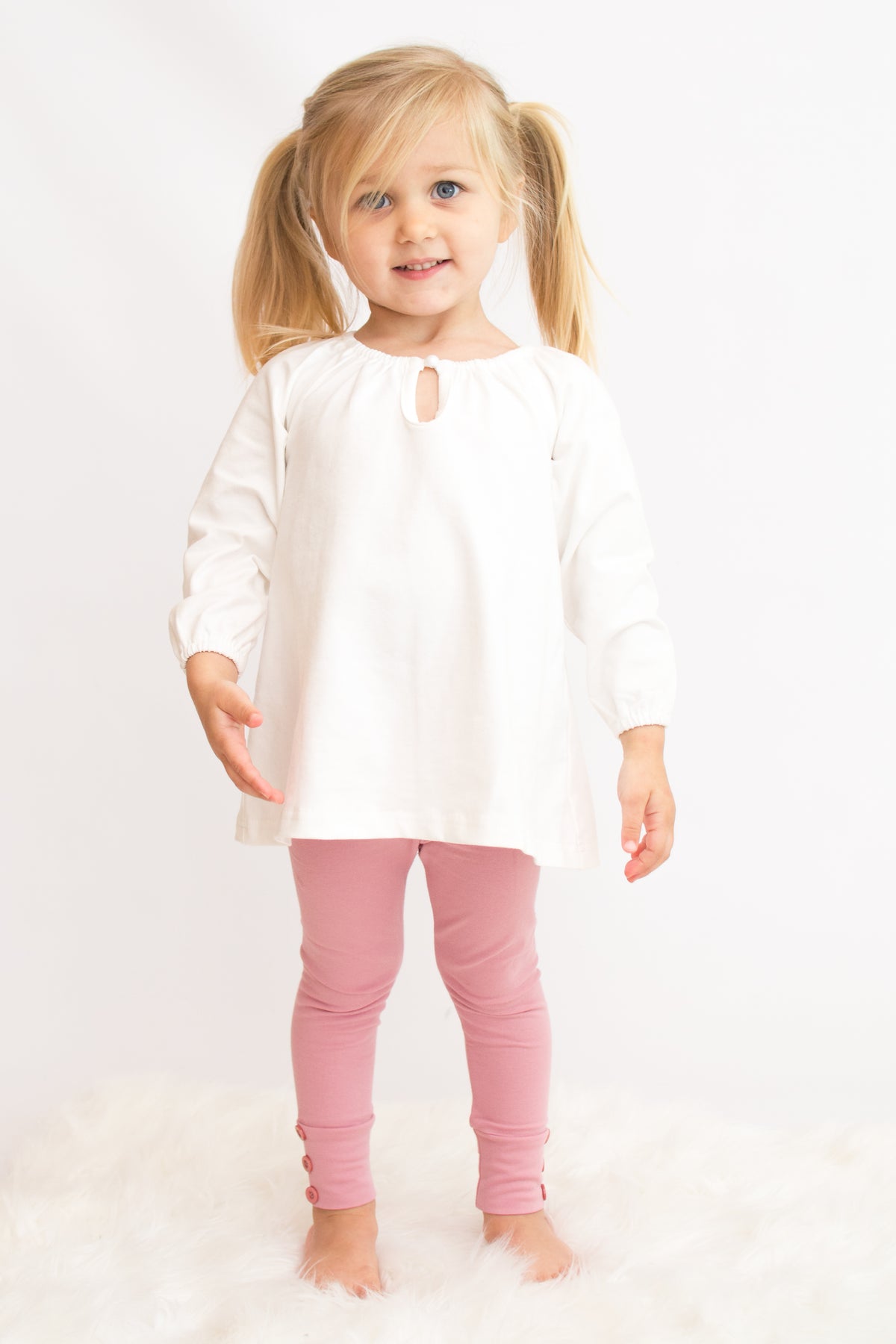 Sutton Button Leggings - Mauve