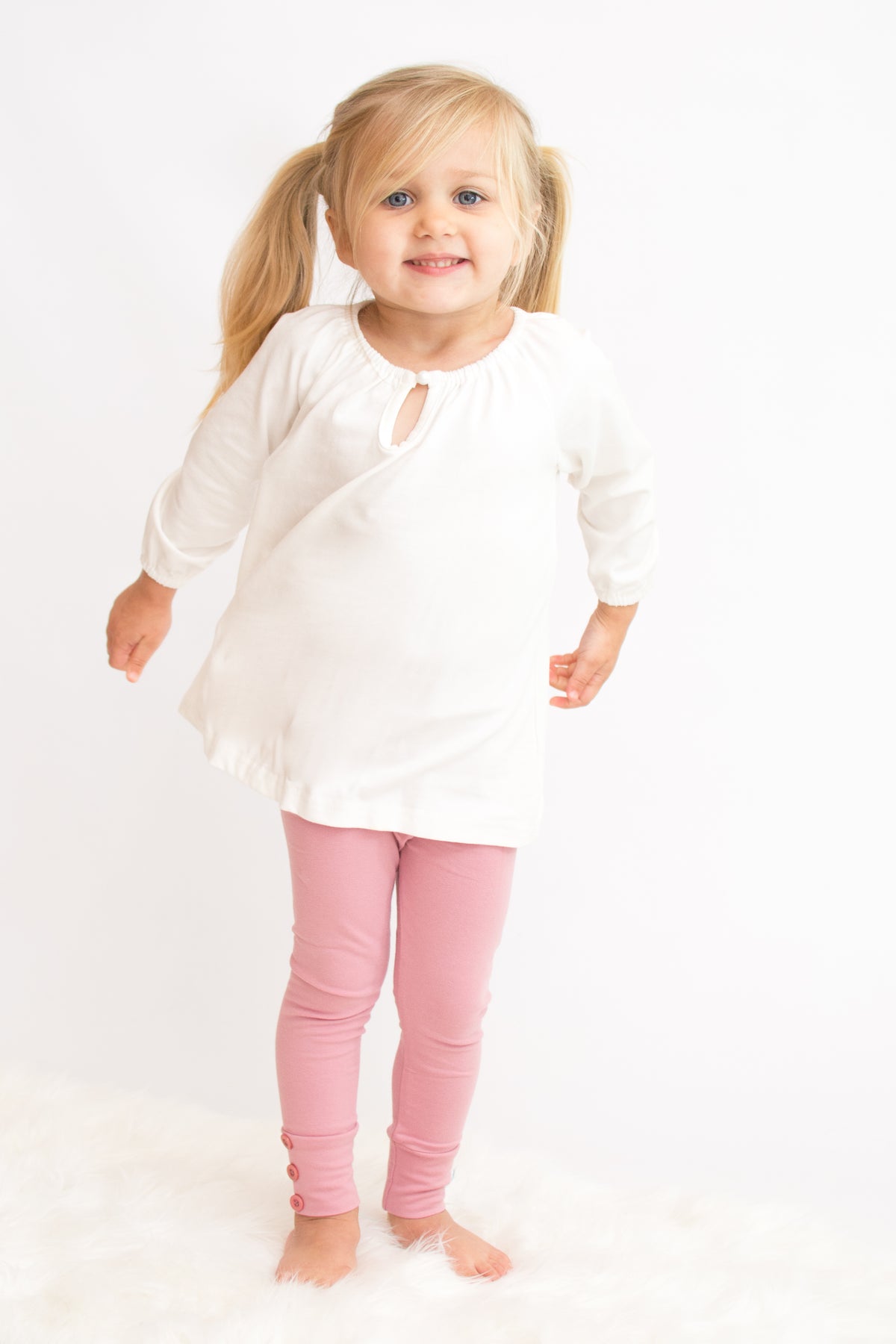 Sutton Button Leggings - Mauve