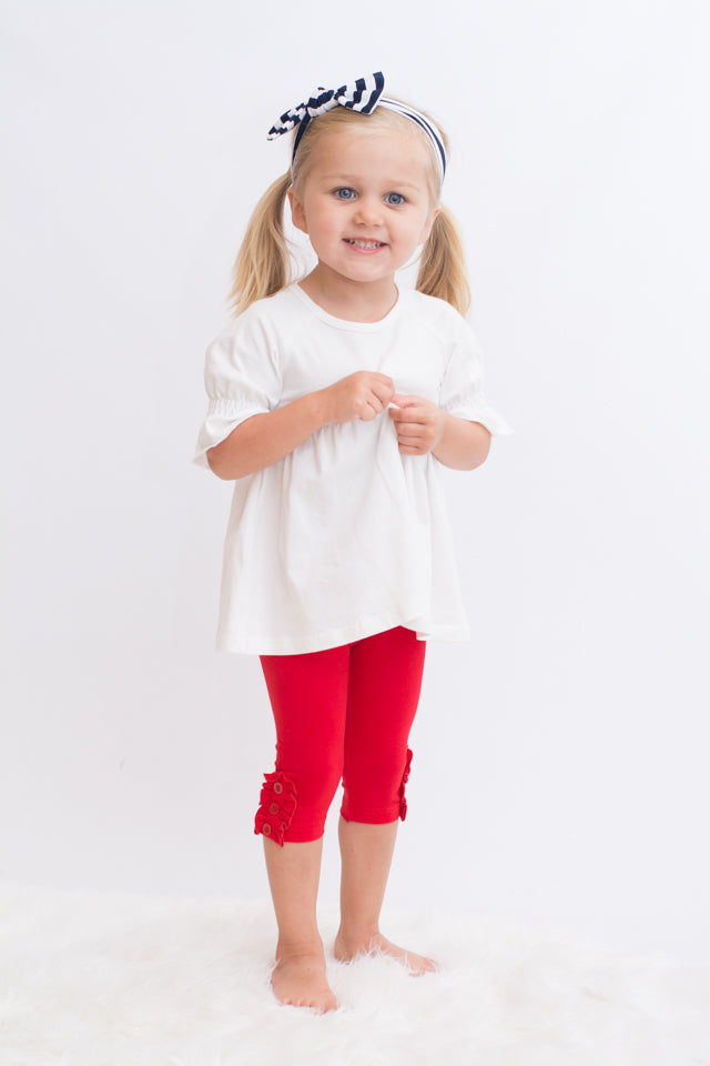 Capri Blakely Legging - Red