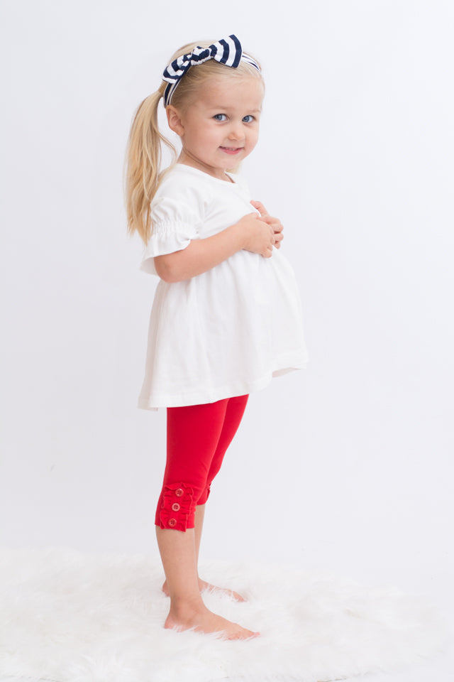 Capri Blakely Legging - Red
