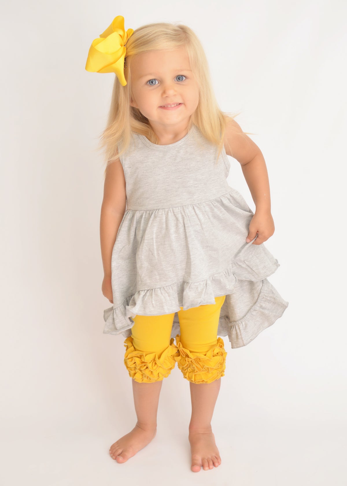 Capri Icing Leggings - Mustard