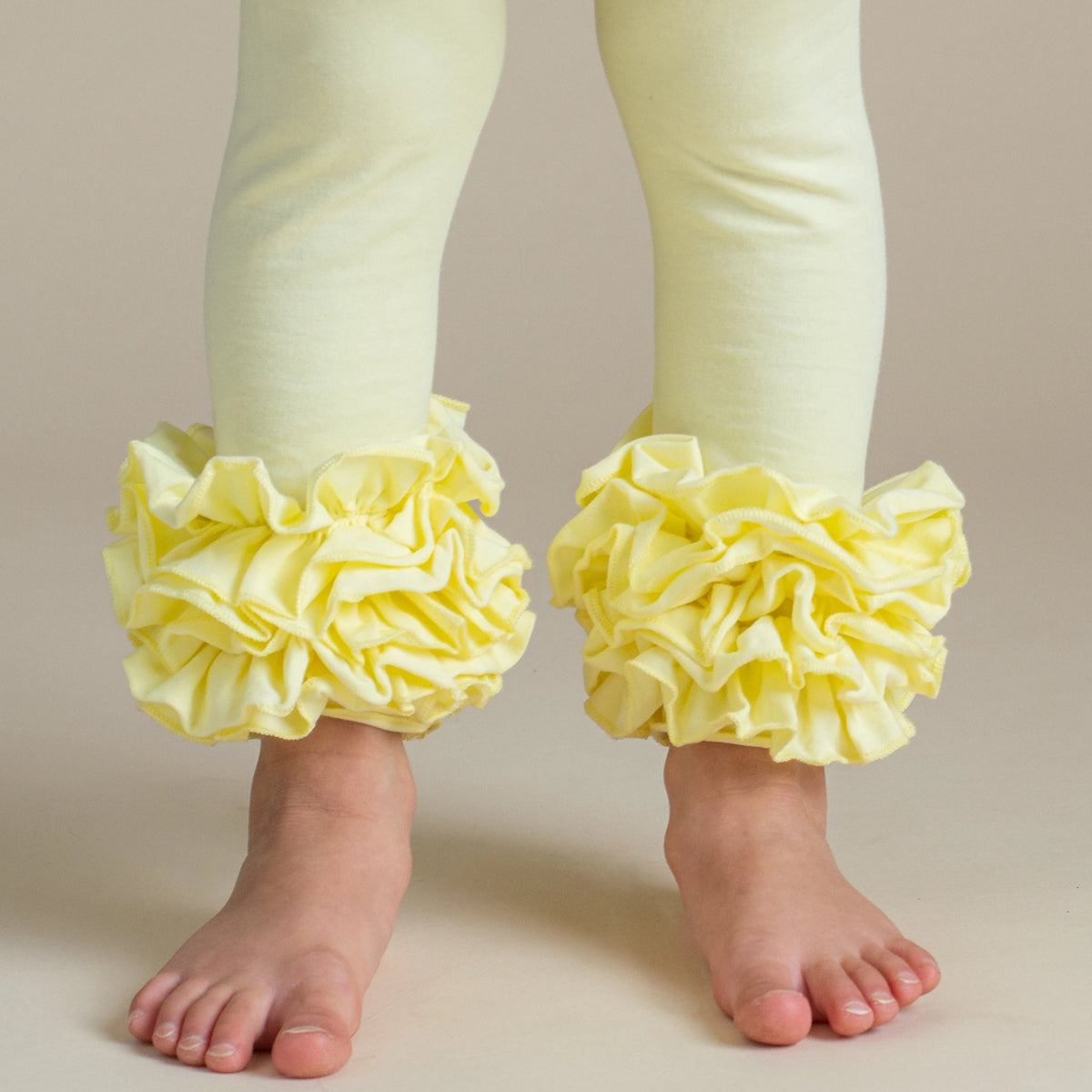 Icing Ruffle Leggings - Mellow Yellow
