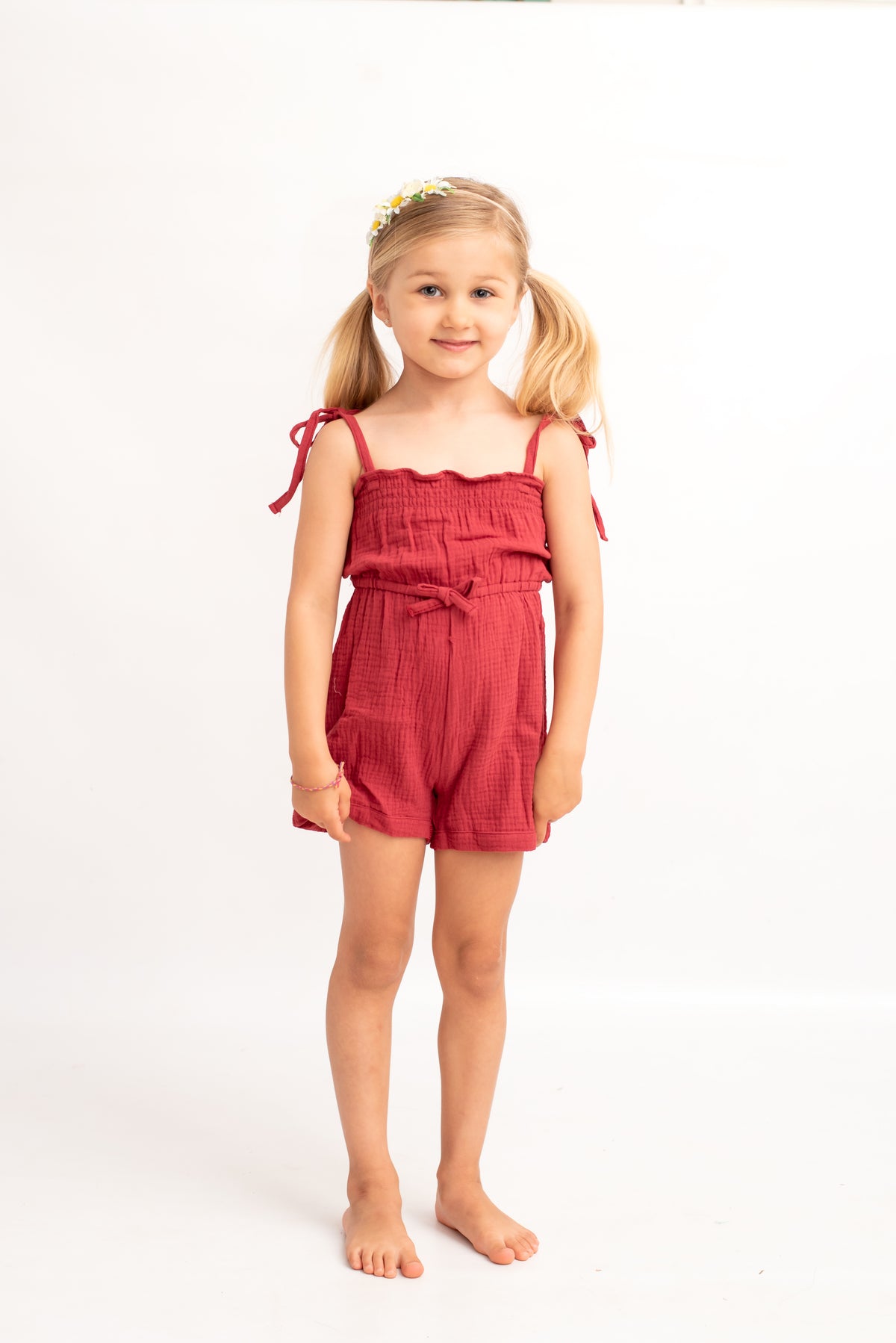 One Piece Romper - Maroon