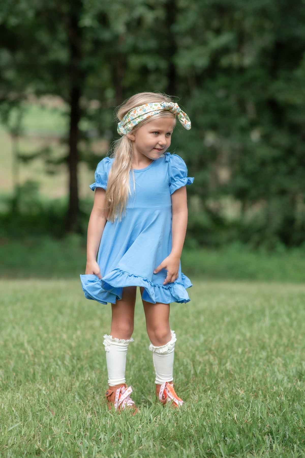 Charlotte Dress - Cornflower