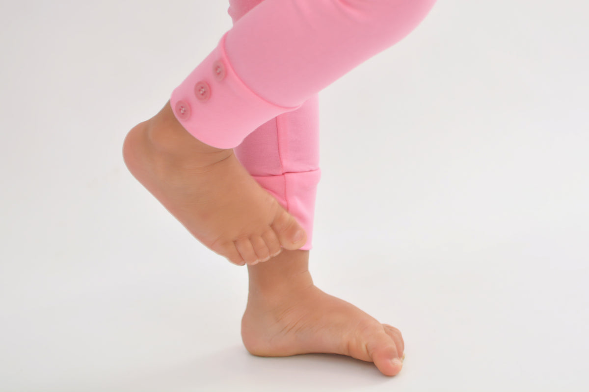 Sutton Button Leggings - Pink